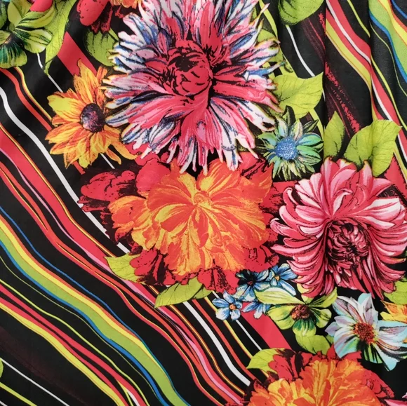 Just Love - Women's long, multicolored floral maxi tank top dress. Size - L - Picture 4 of 6